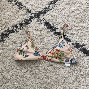 floral bikini top